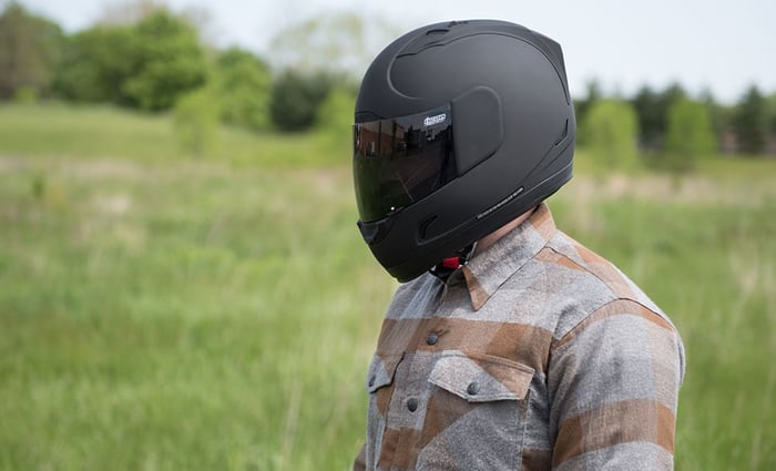 icon ALLIANCE HELMET （SOLID DARK）Lサイズ Icon Alliance Dark Helmet