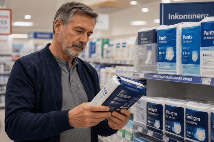 Inkontinenzprodukte für Männer