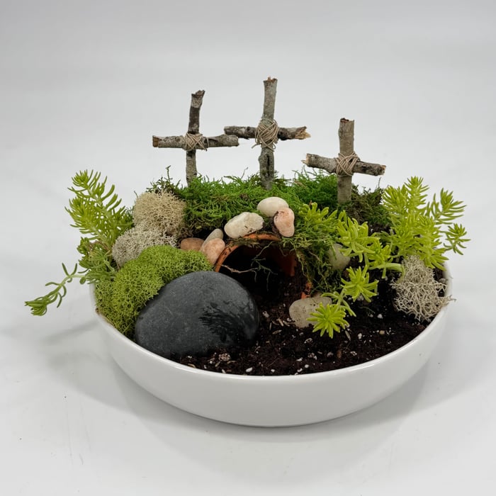 DIY Ressurection Garden Using Preserved Moss