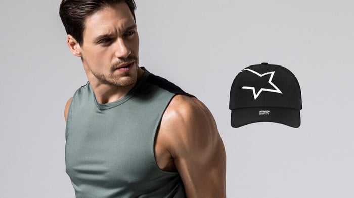 PB5star tee and cap product feature