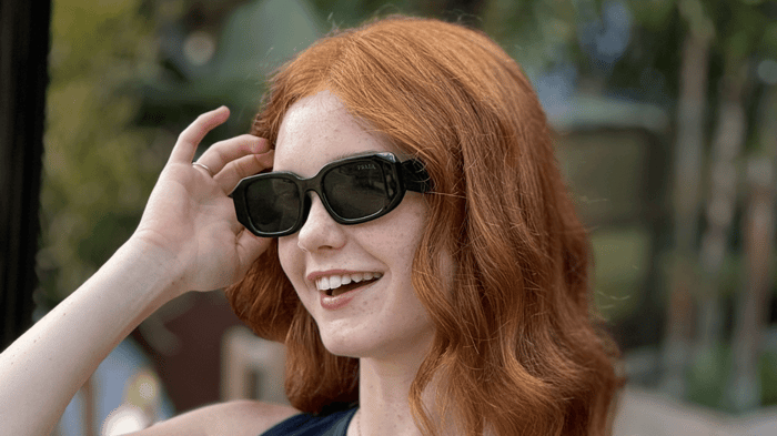 Pickleball player wearing sunglasses