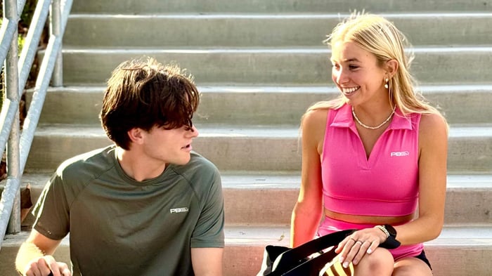 Two players planning to start a pickleball meetup group