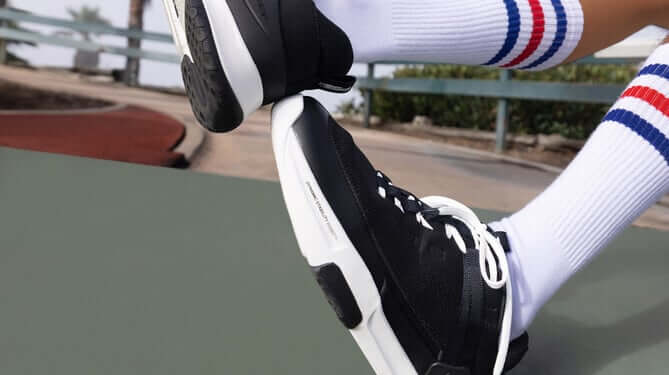 Black court shoes for men