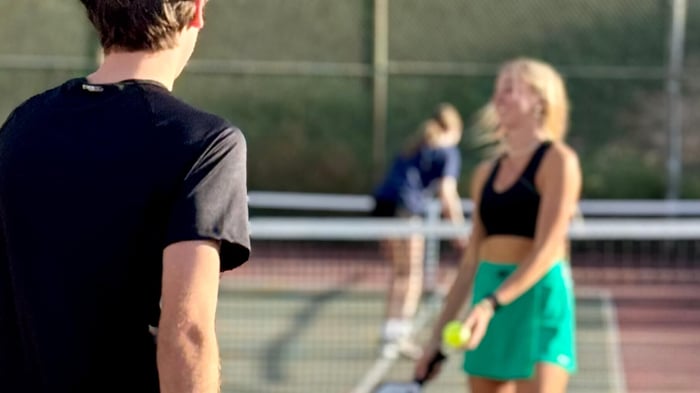 What is the double bounce rule in pickleball?