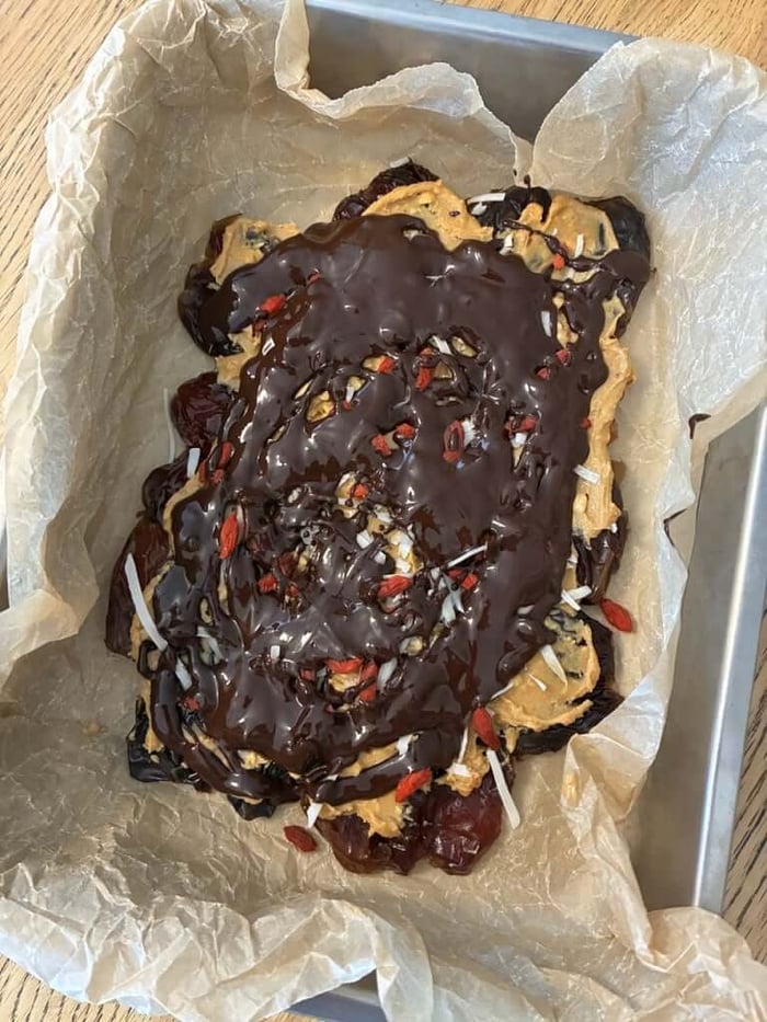 Wholesome Snickers Date Bark