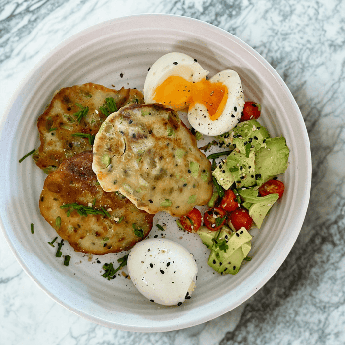 easy edamame fritters