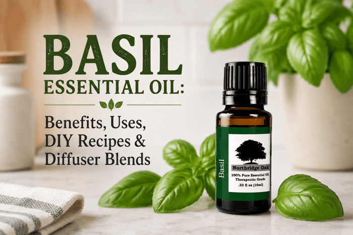 Basil Essential Oil: Benefits, Uses, DIY Recipes & Diffuser Blends