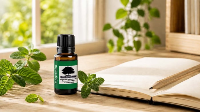 Peppermint Essential Oil for Focus and Energy