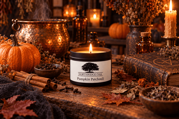 Witch’s Brew Candle Mood: Pumpkin Patchouli for a Spellbinding Home