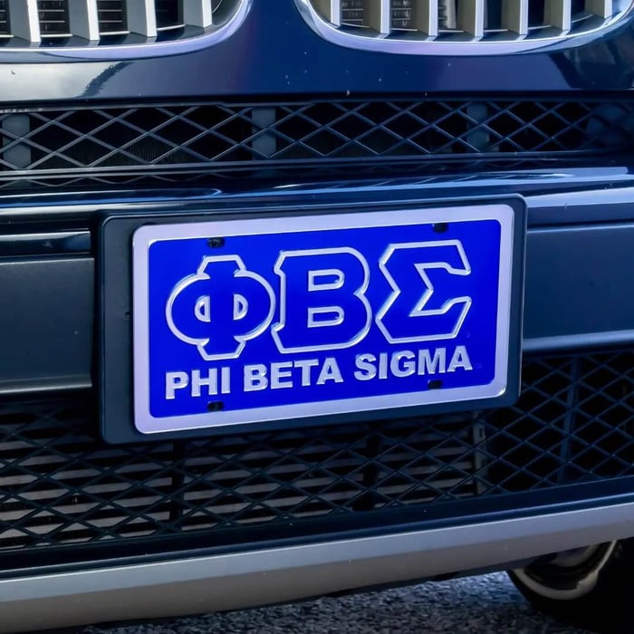 Phi Beta Sigma License Plates: Stylish Car Accessories
