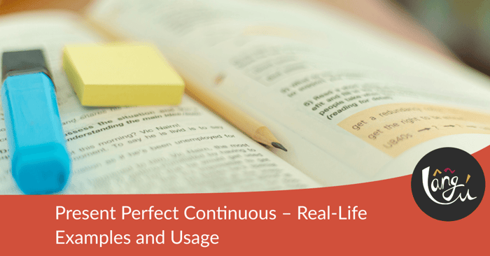 present perfect continuous: Photo of a Pencil on Top of a Book