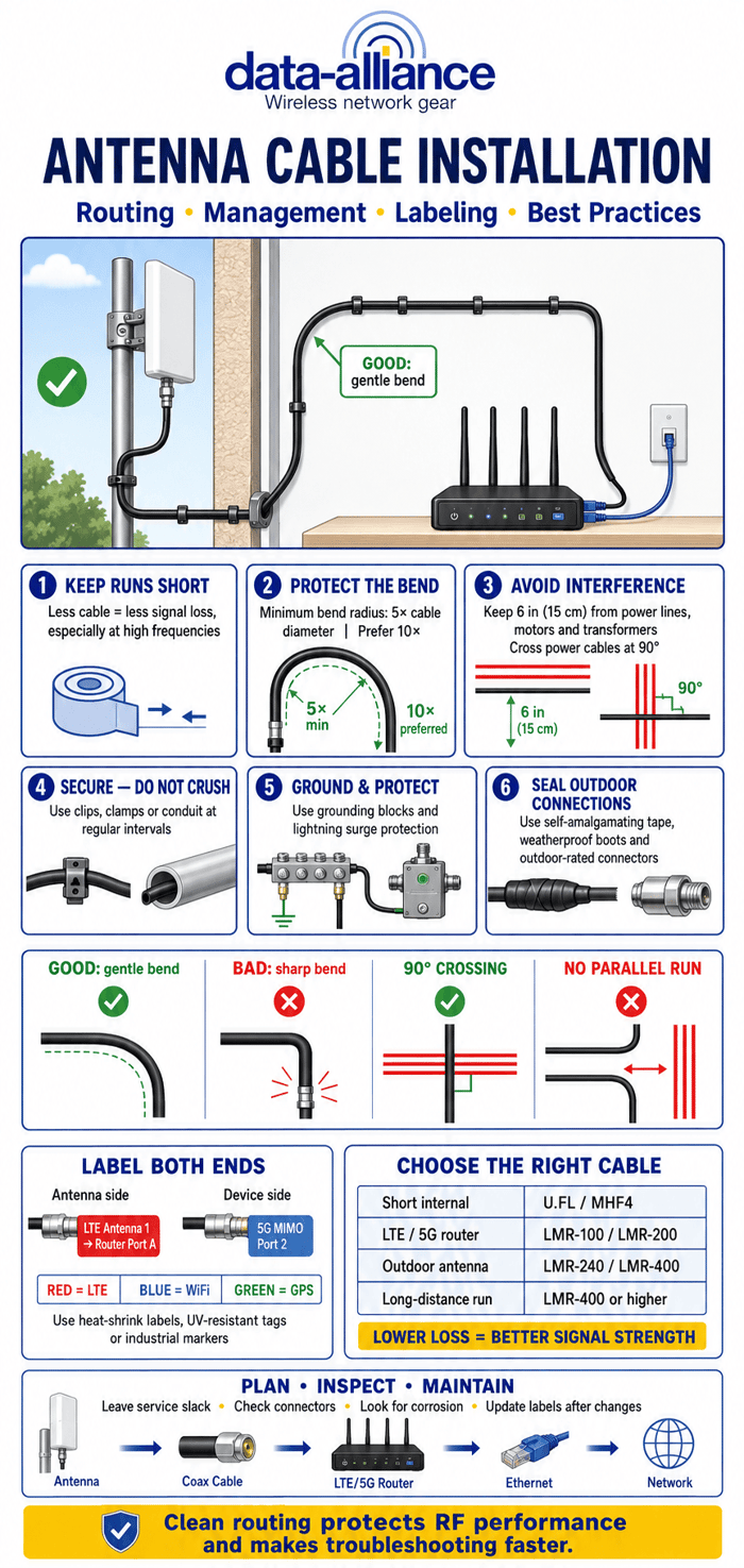 Antenna Cable Installation, Management and Labeling:  Best Practices