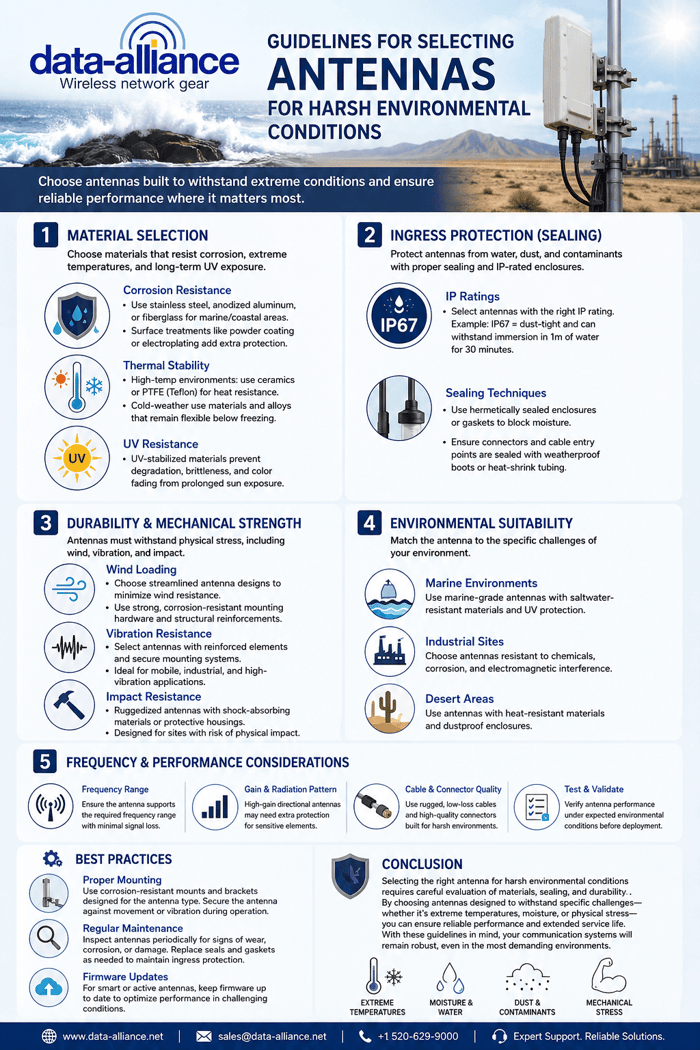 Antennas for Harsh Environmental Conditions: Selection Guide