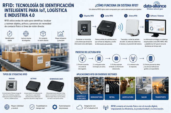 Etiquetas y lectores RFID: Cómo funciona un sistema RFID
