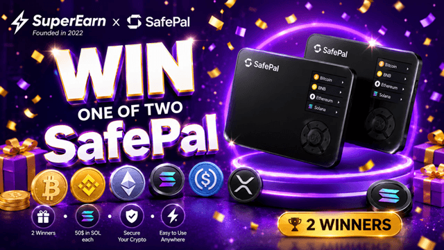 🎉 SuperEarn x SafePal Giveaway!