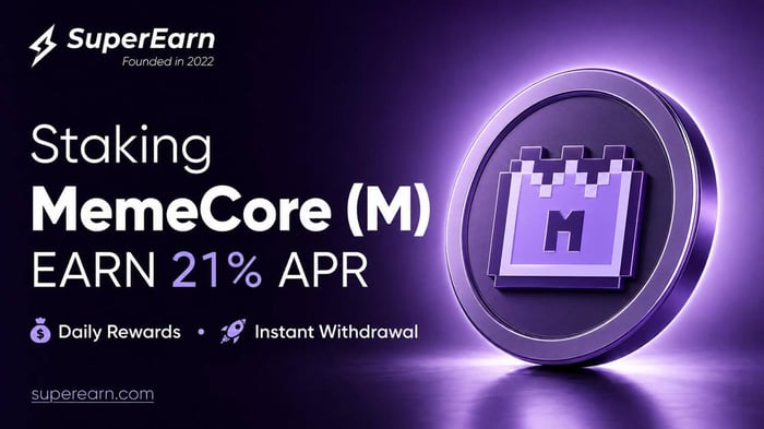 Staking MemeCore (M). Earn Up to 21% APR on SuperEarn