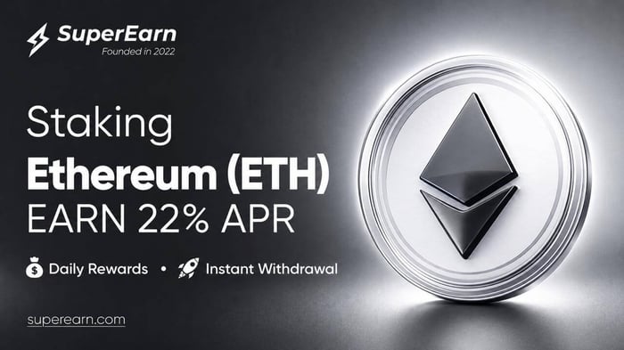 Staking Ethereum (ETH) with up to 22% APR on SuperEarn