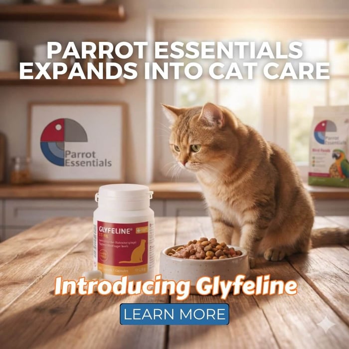 Parrot Essentials Expands Into Cat Market With Launch of Glyfeline, Signalling Broader Pet Category Growth