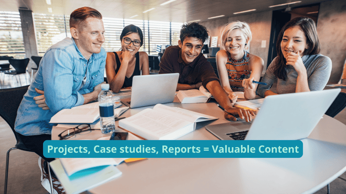 Content Creation for health practitioners - group projects, case studies, reports