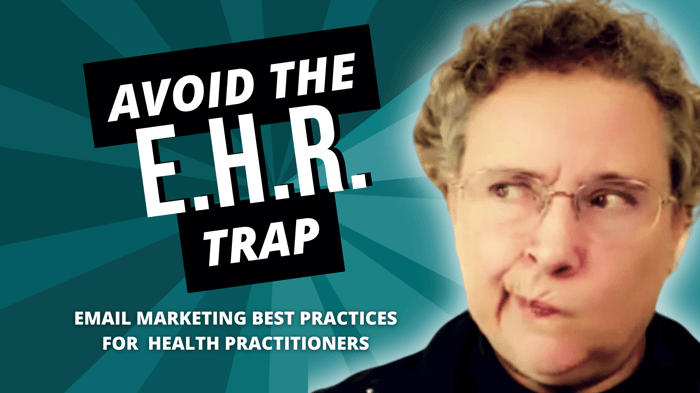 compliant email marketing for health practitioners: title slide with Lisa Hanfileti