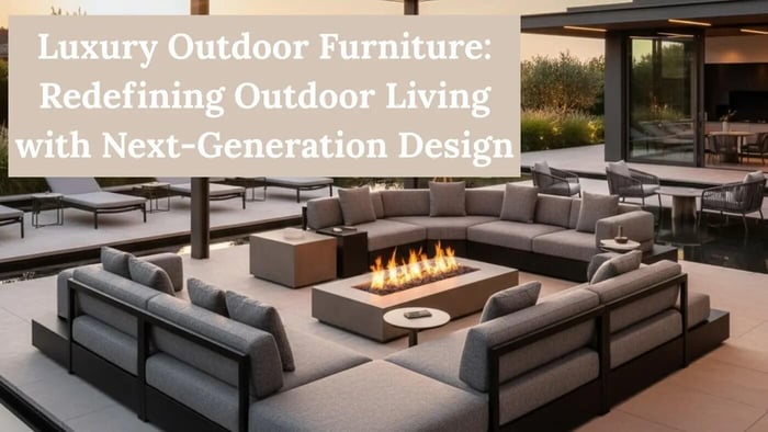 best luxury outdoor furniture beautifully displayed in high end home