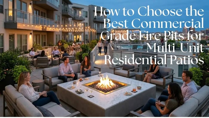 beatiful mul residential patio unit with fire pits in every square foot