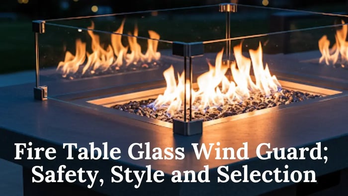 square fire pit glass wind guard for fire pit table protecting a fire table flame