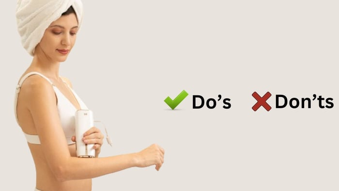 Do's and Don't's Before, During and After IPL Hair Removal on Arm