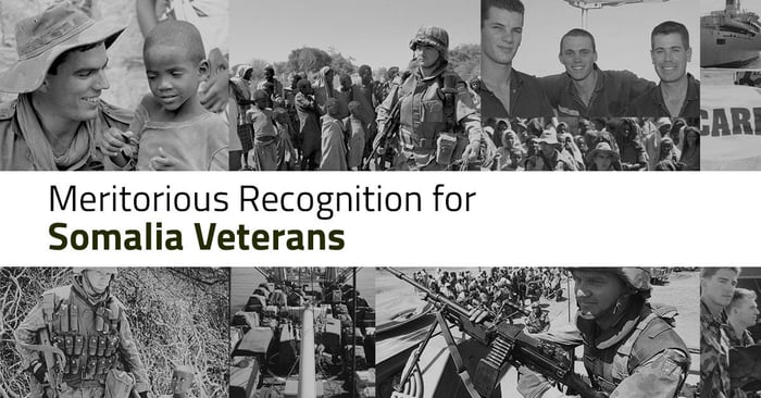 Meritorious Recognition for Somalia Veterans