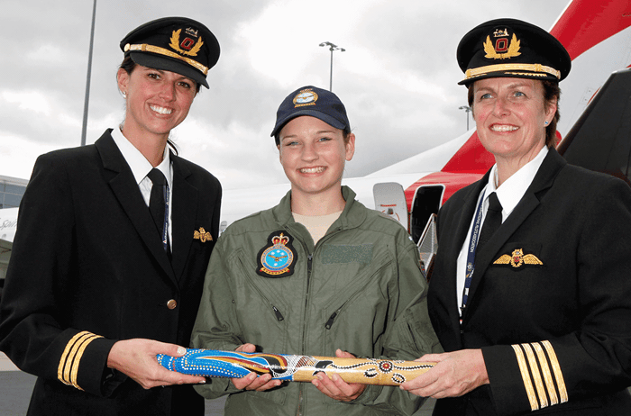 CADET IN WOMEN PILOTS' RELAY