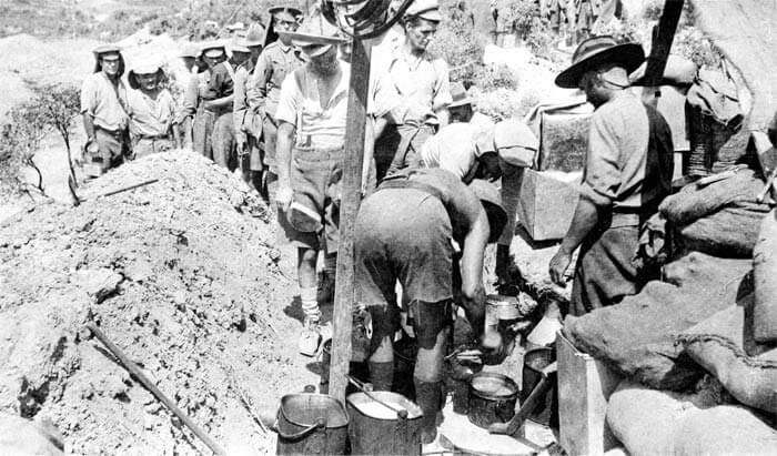 ANZAC Q&A - How much water was each man allowed per day?