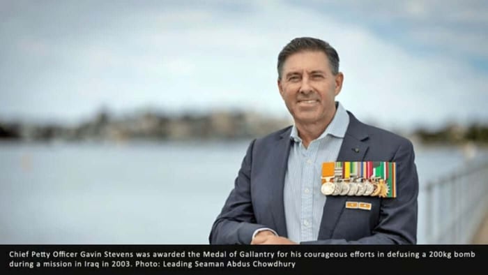 Bravery Recognised - Chief Petty Officer Gavin Stevens Received a Medal of Gallantry