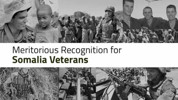 Meritorious Recognition for Somalia Veterans