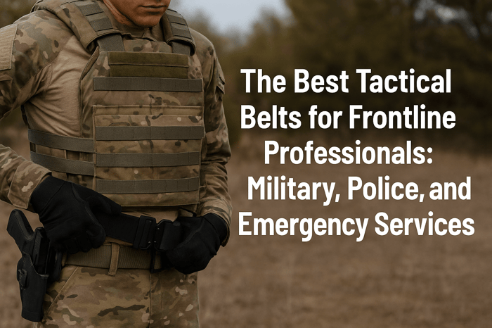 The Best Tactical Belts for Frontline Professionals: Military, Police, and Emergency Services