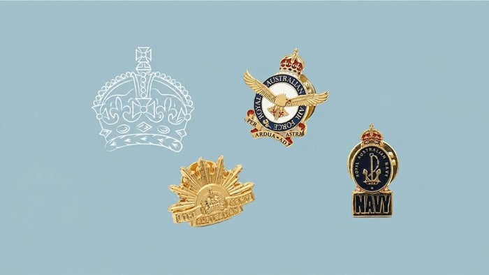 Tudor Crown Features In New Army, Navy and Air Force Badges