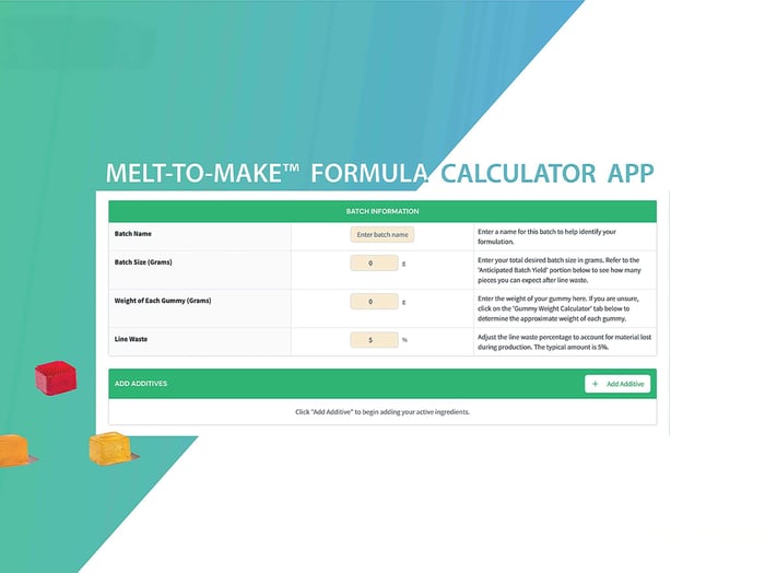 Melt-to-Make™ Formula Calculator App