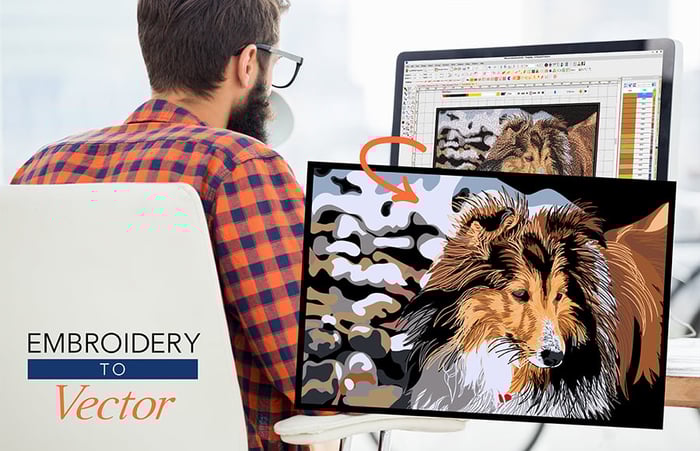 Embroidery to Vector Graphics