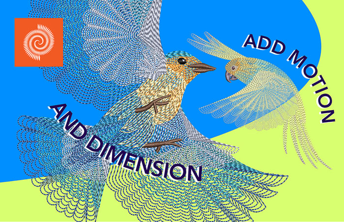 Easily add motion and dimension with Spiral Fill