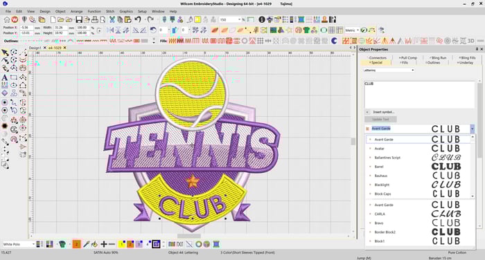 Lettering improvements in EmbroideryStudio e4.2