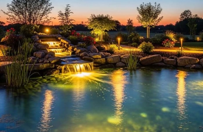 Backyard & Pond Lighting by Application: Landscape, Pathway, Waterfall, Underwater & Solar
