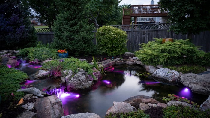 Light Up Your Pond for Evening Enjoyment