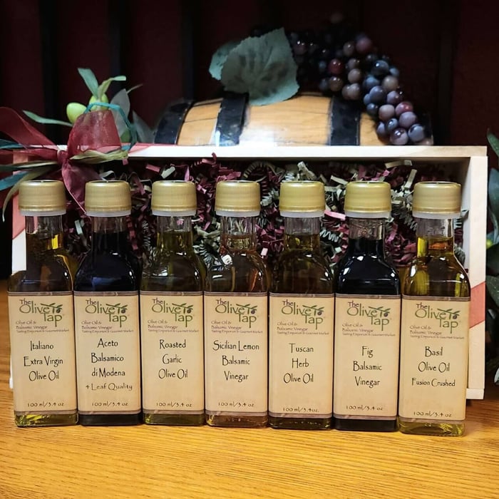 olive oil gift sets - 7 bottles