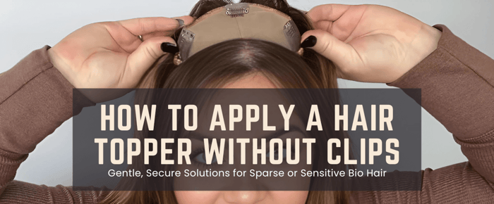 How to Apply a Hair Topper Without Clips: Gentle, Secure Solutions for Sparse or Sensitive Bio Hair (5 Proven Options)