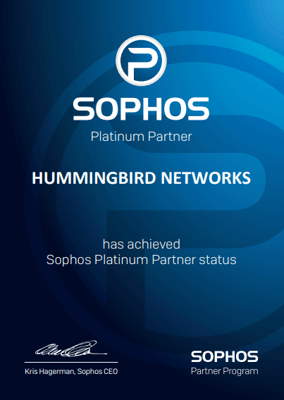 We've Achieved Sophos Platinum Partner Status!