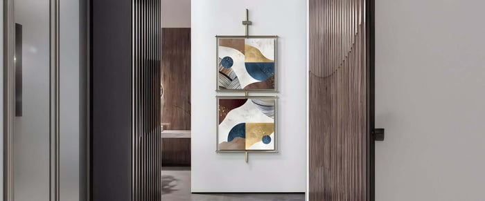 Statement Hallways: Iron Art Paintings for Hard‑to‑Decorate Vertical Spaces