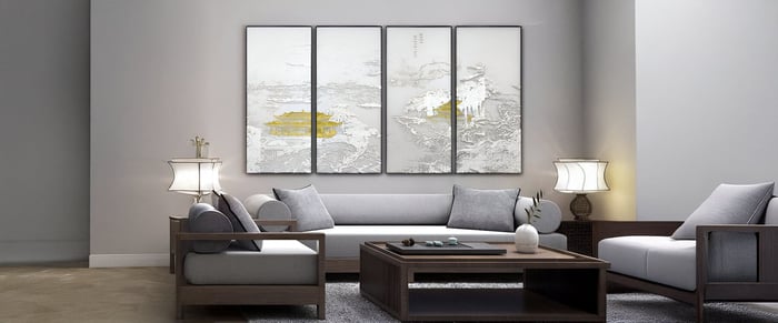 Minimal Meets Ornate: How Silk Art Balances Texture, Colour, and Calm