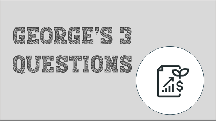 Life Planning: George's Three Questions