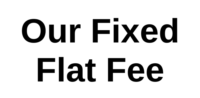 Why do you charge a fixed flat fee of $12,500?