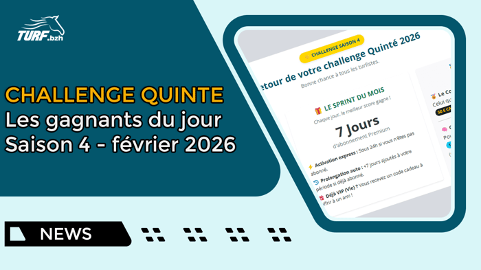 Les gagnants du Challenge Février 2026