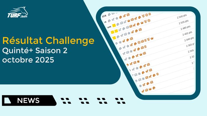 Challenge Quinté Turf.bzh Saison 2 : Des résultats explosifs !